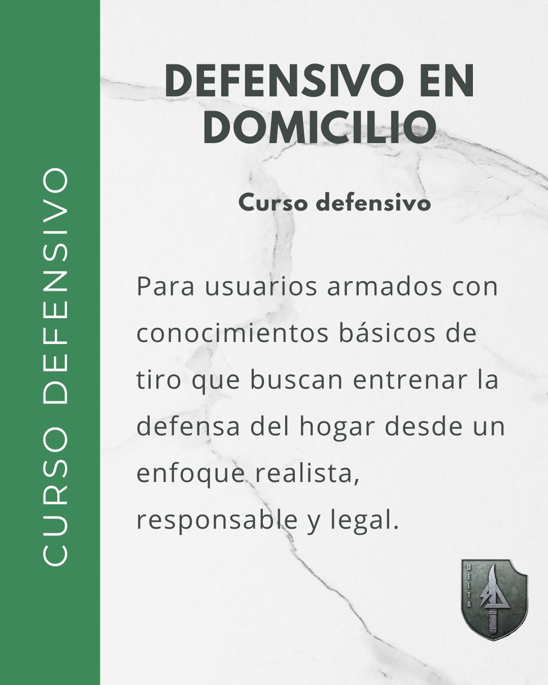 Curso Defensivo en domicilio - WEB