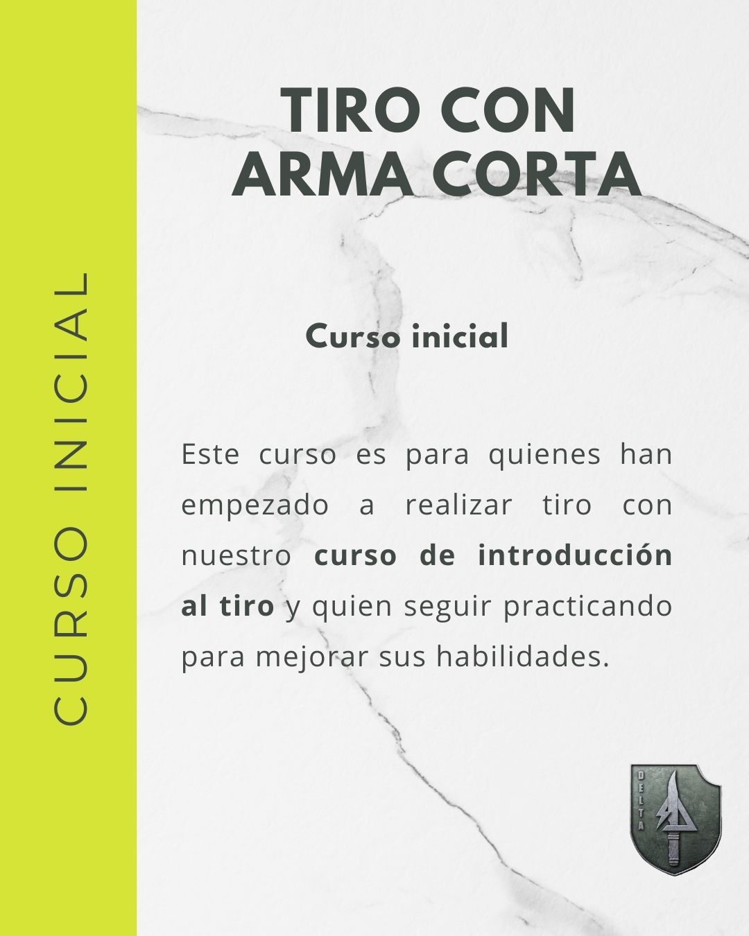 Curso Tiro con arma corta - WEB
